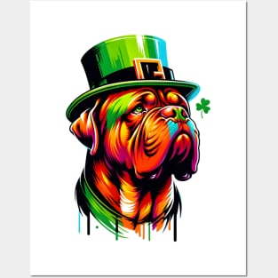 Dogue de Bordeaux Celebrates Saint Patrick's Day Posters and Art